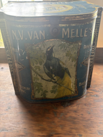 (Verkocht)Originele oude van Melle snoepblik