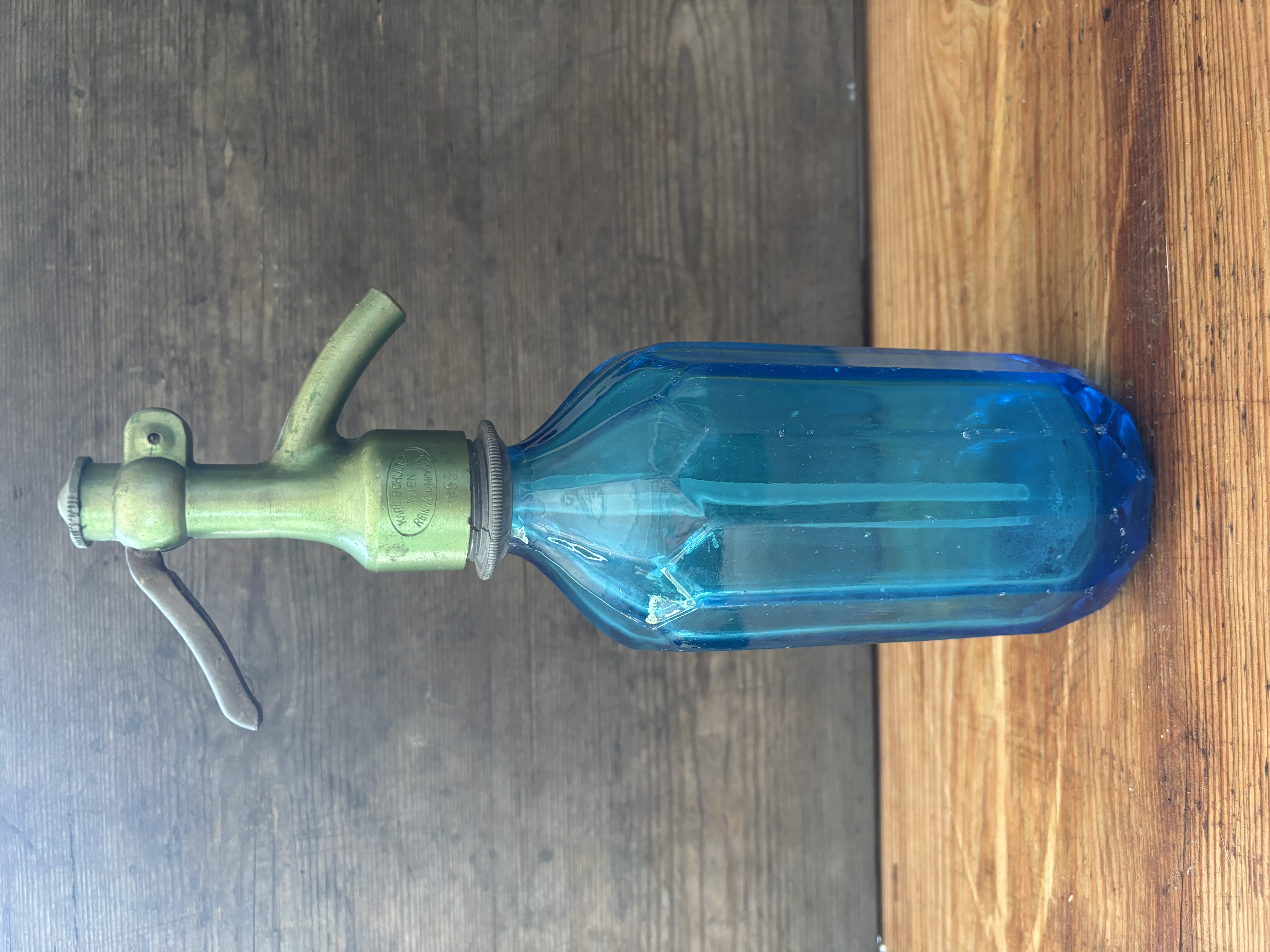 Kleine spuitfles blauw