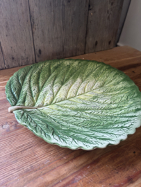 (Verkocht)Groen blad bord