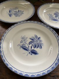 Borden blauwe bloem Sarreguemines