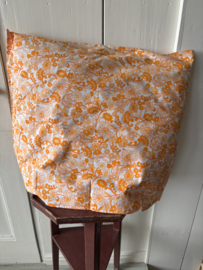 Set wit met oranje slopen