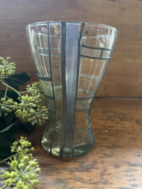 Glas in lood vaas.