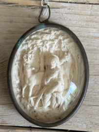 Meerschuim schilderij/ beeldhouwwerk