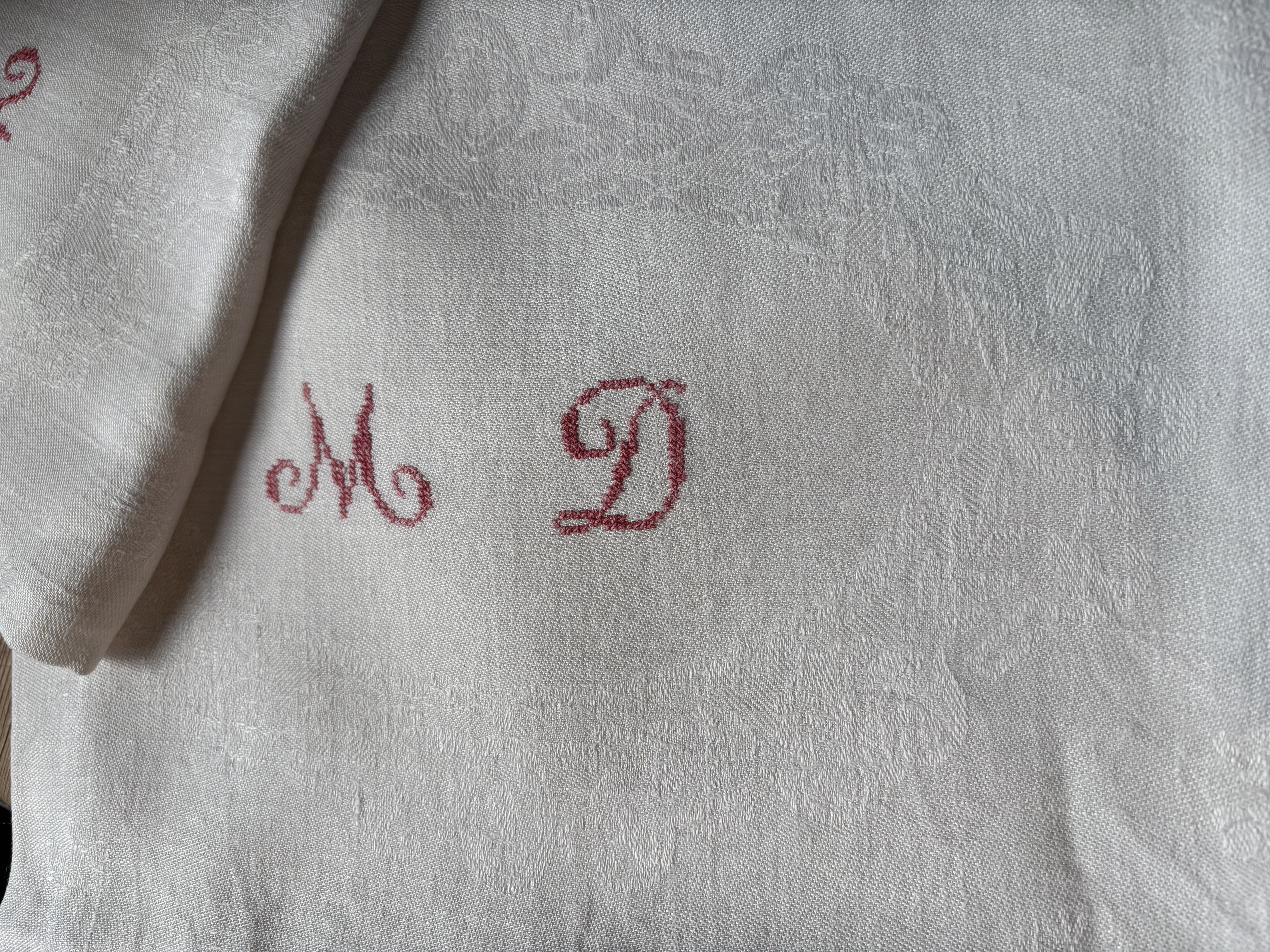 Grote servetten met monogram
