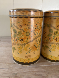 Gebloemde koffie,thee,suiker