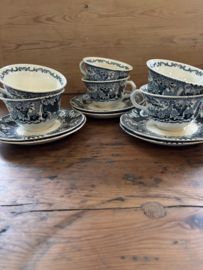 Victoria grijsgroen kop en schotels