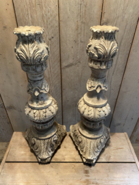 Set prachtige houten kandelaars