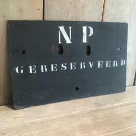 Niet Parkeren Gereserveerd bord