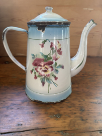 Gebloemde koffiepot