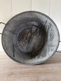 (Verkocht)Mooi zinken ronde teil