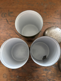 Donkergroene Koffie, Thee, Suiker bussen
