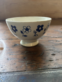 Spoelkom bloemetjes blauw