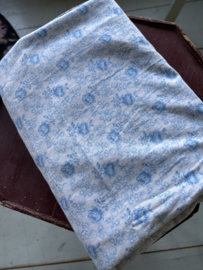 Blauw roosjes dekbed