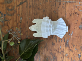 Bisquit porcelein wijwater bakje