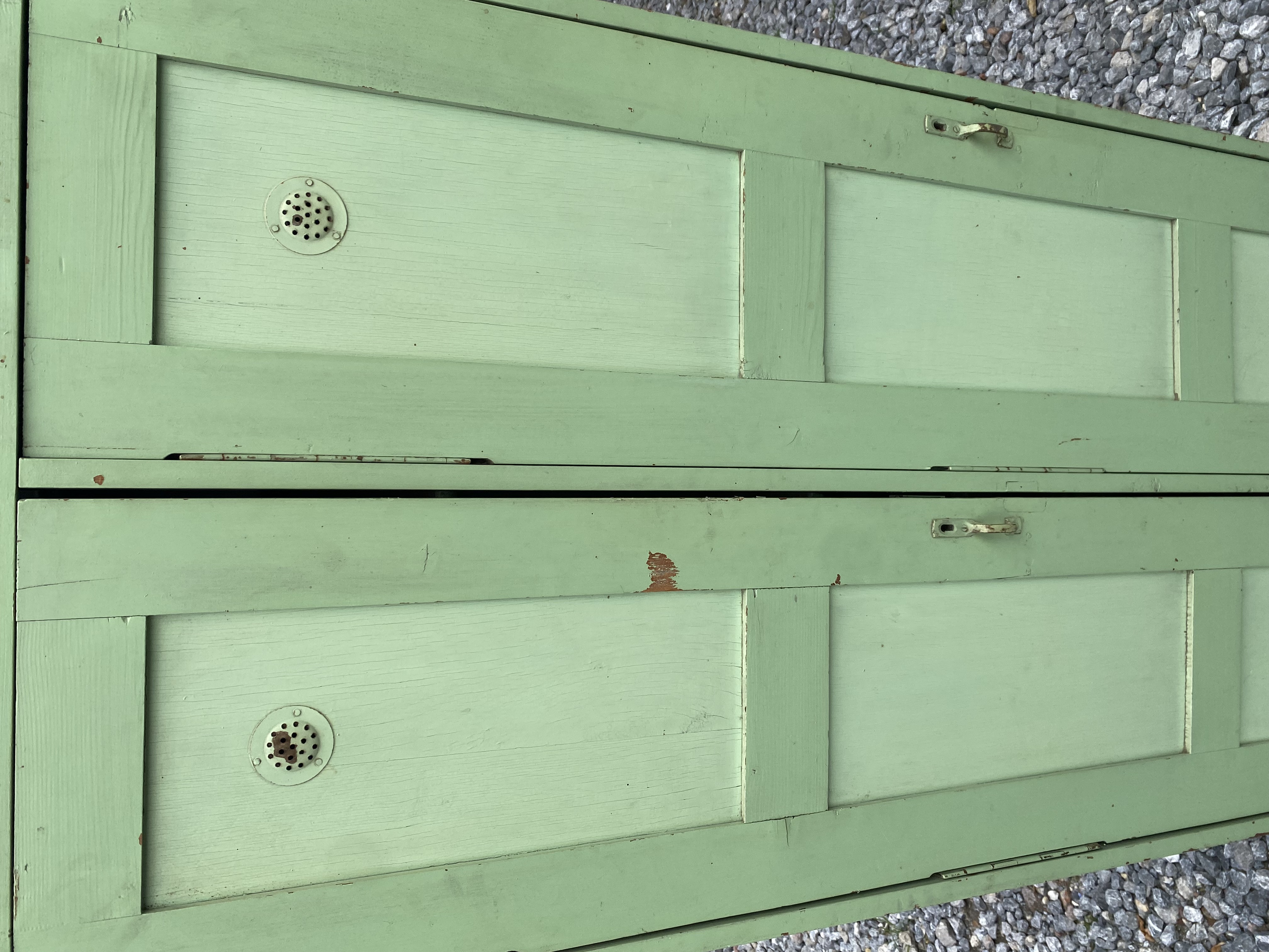 Prachtige houten orginele lockerkast