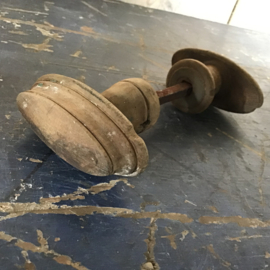 Houten dubbele deurklink nr 23