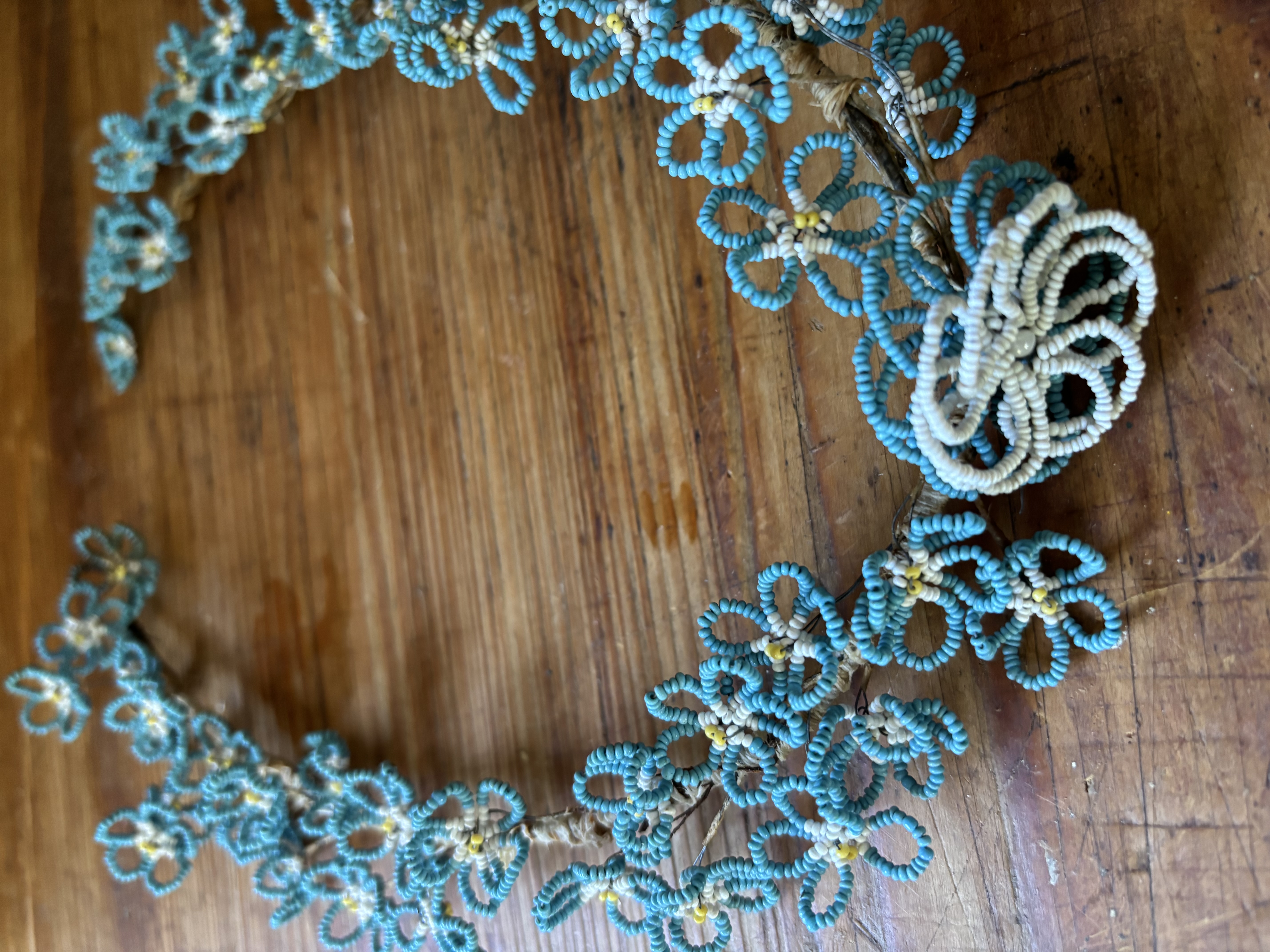 (Verkocht)Kralen ornament