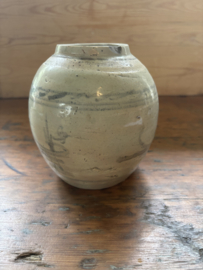 Chinese grijs blauwe gemberpot