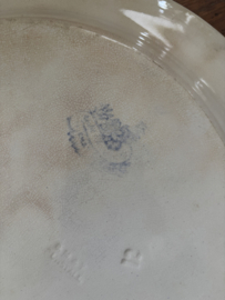 Engels lichtblauw bloemenbord