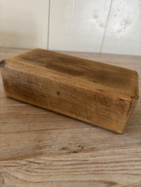 Houten spaarpot schuif