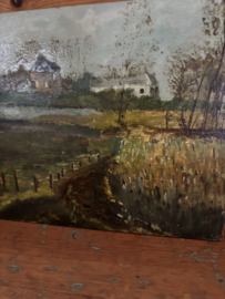 Schilderijtje op paneel