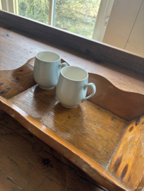 Kleine houten mangelbak