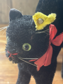 Steiff kat met grote staart