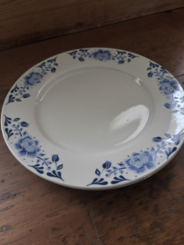 Grote borden blauwe bloem