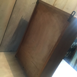 Jaren 60 teak spiegelkastje
