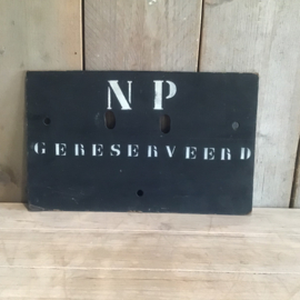 Niet Parkeren Gereserveerd bord