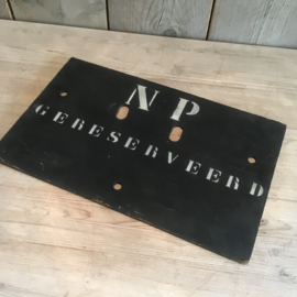 Niet Parkeren Gereserveerd bord