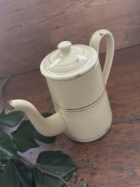 Kleine ecru koffie potje