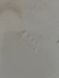 Engels lichtblauw bloemenbord