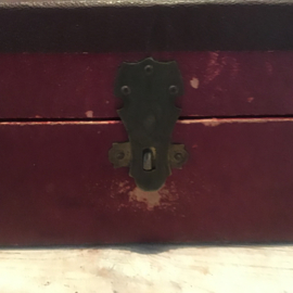 Antieke doos met gezelschapsspellen