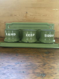 Reseda groene zand ,zeep, soda