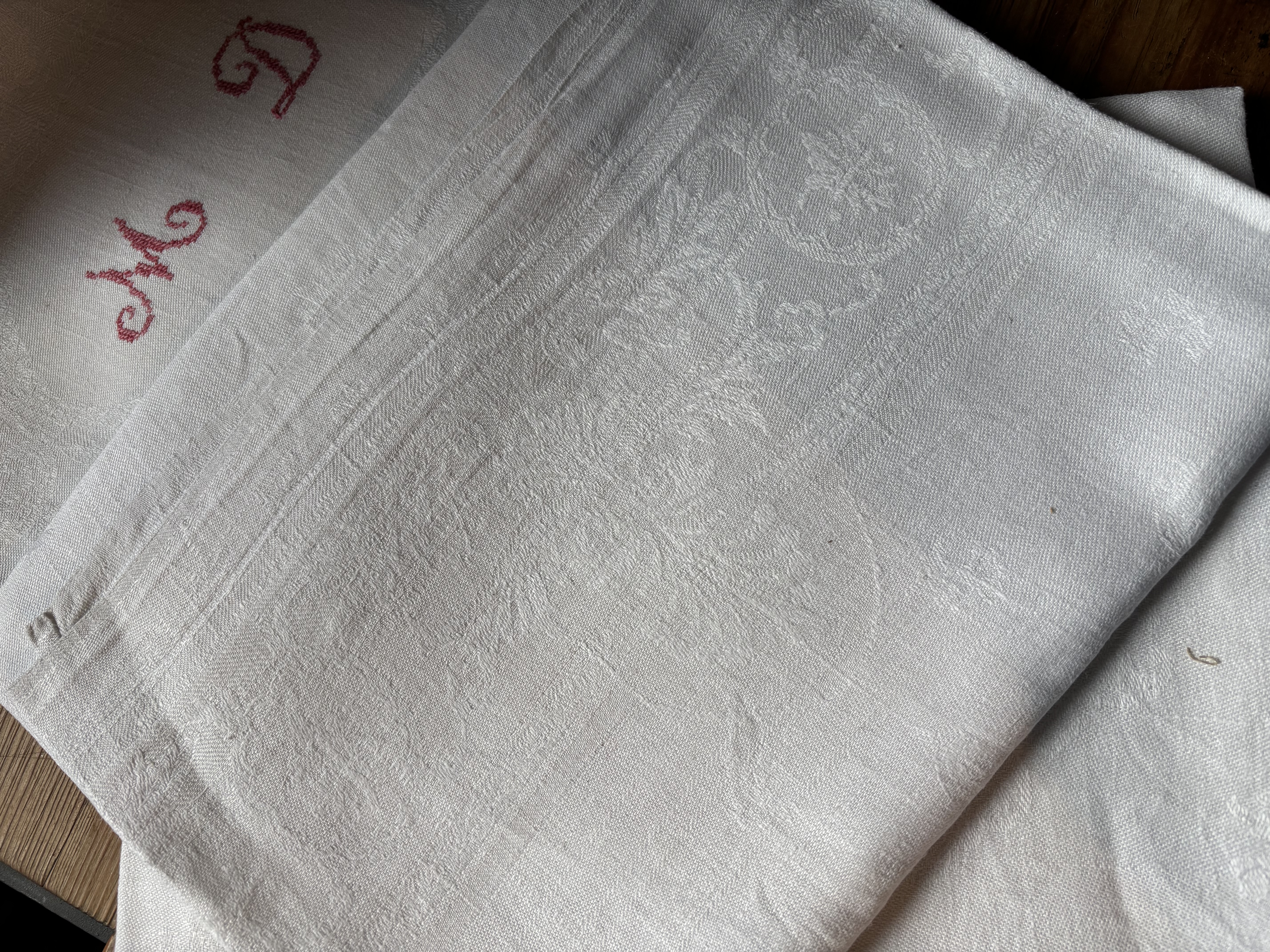 Grote servetten met monogram
