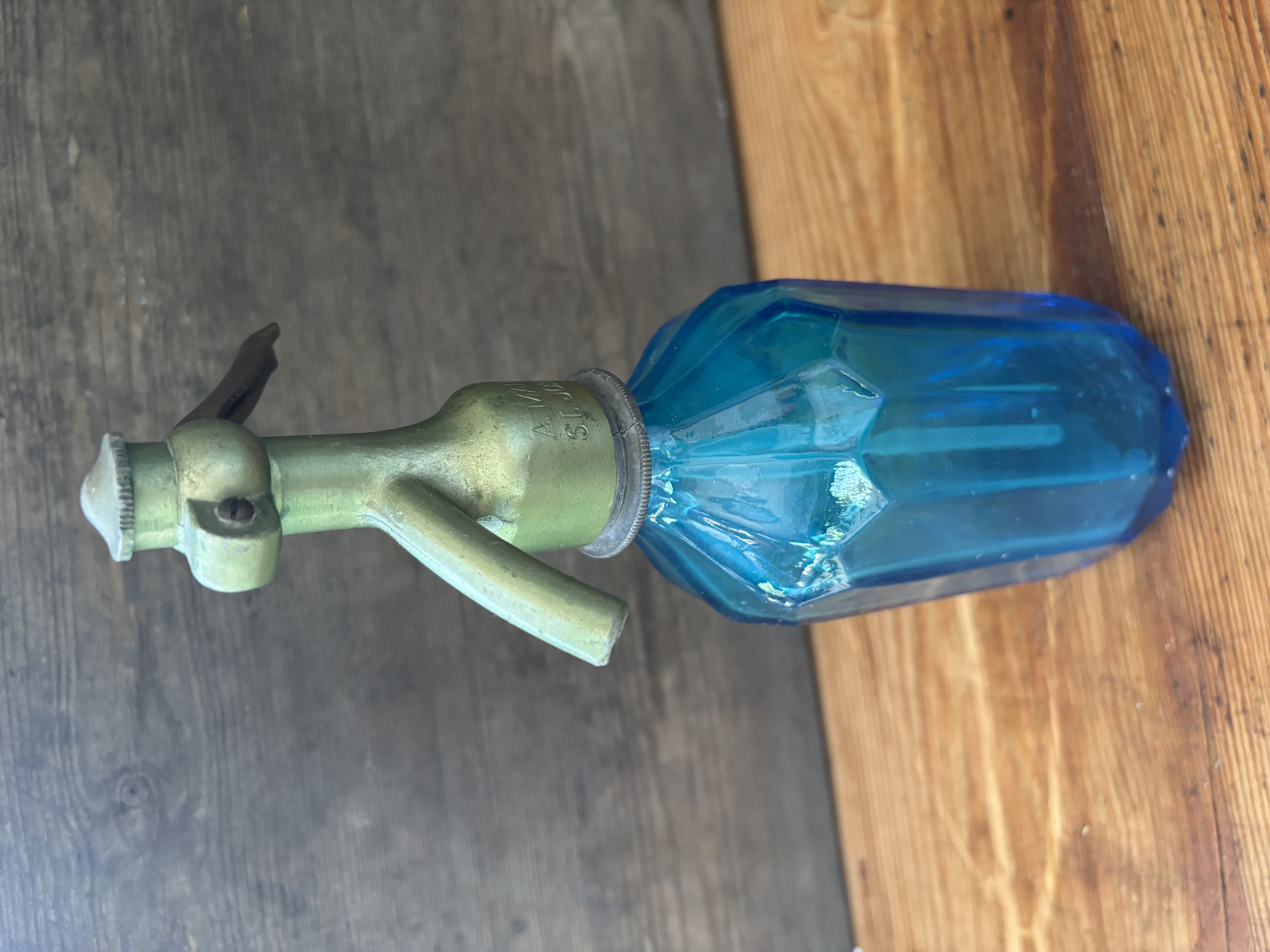 Kleine spuitfles blauw