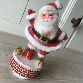 Vintage kerstman speeldoos