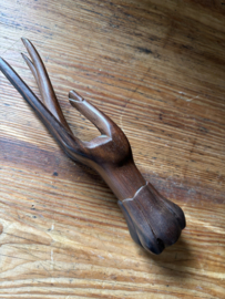 (Verkocht)Sierlijk Uitgesneden hand