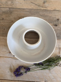 Wit emaille rijstring