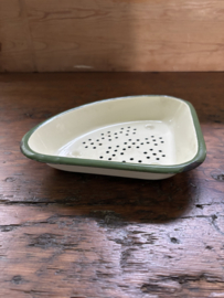 (Verkocht)Gootsteen bakje crème groen