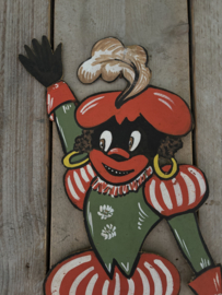 Hele oude zwarte Piet winkeldecoratie