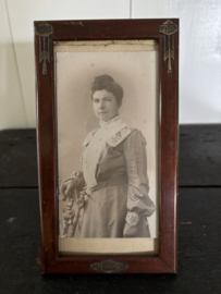 Houten fotolijstje ornamentjes