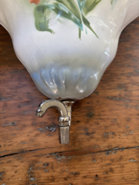 Emaille gebloemde waterbak