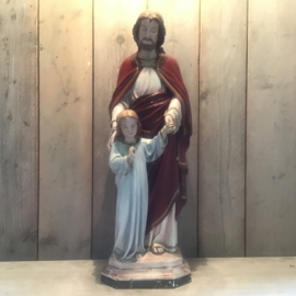 Groot Jesus beeld met kind