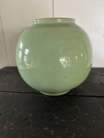 Groene bolle vaas