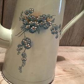 Koffiepot met lieve bloemetjes