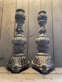 Set prachtige houten kandelaars