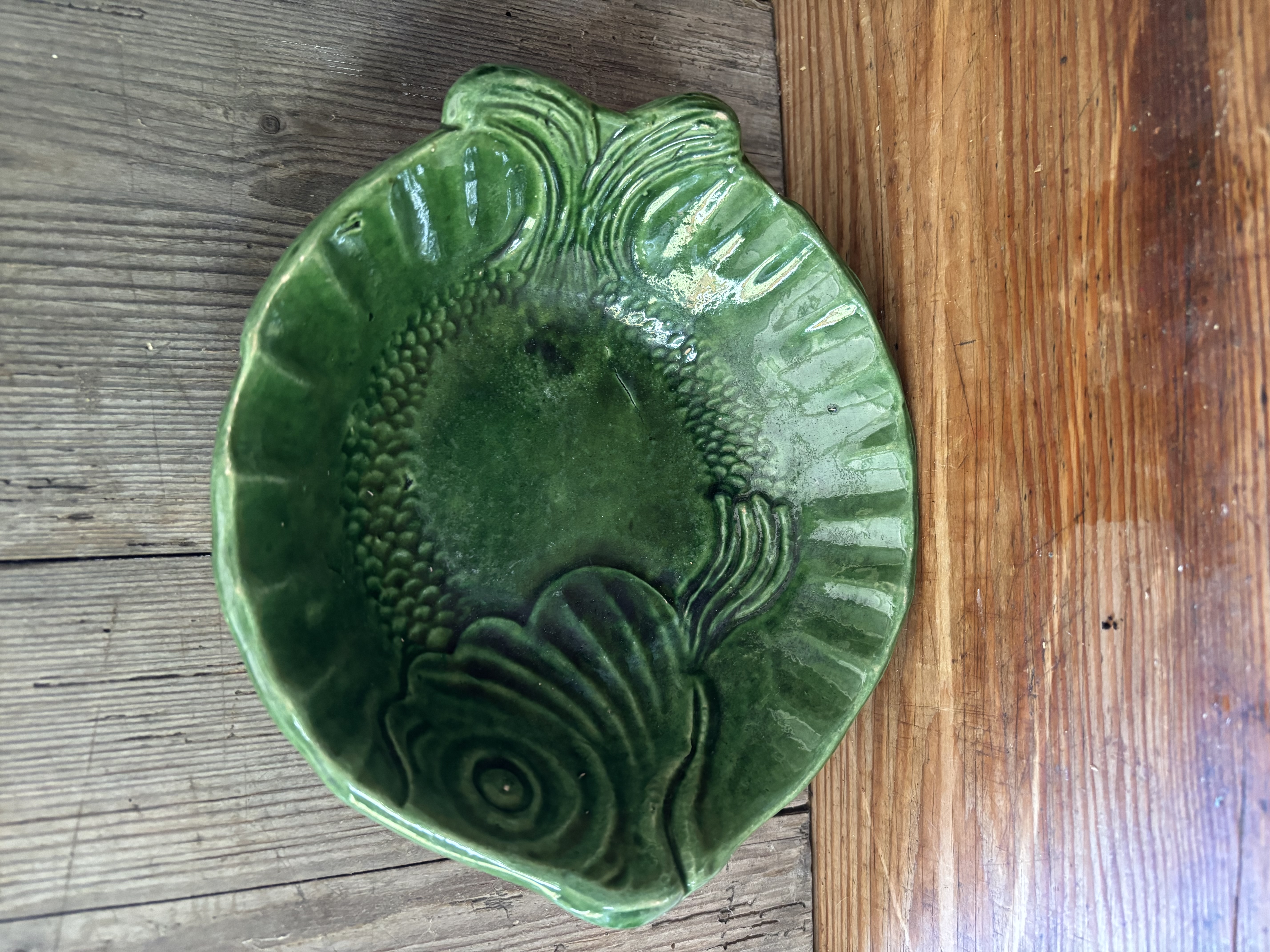 (Verkocht)Groene visschaal