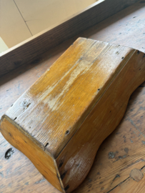 Kleine houten mangelbak